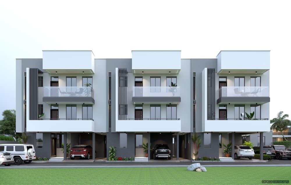 5 Bedroom Terrace with BQ — Three Units in One Compound